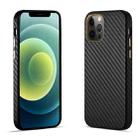 For iPhone 12 Pro Carbon Fiber Leather Texture Kevlar Anti-fall Phone Protective Case(Black) - 1