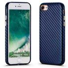 For iPhone SE 2022 / SE 2020 / 8 / 7 Carbon Fiber Leather Texture Kevlar Anti-fall Phone Protective Case(Blue) - 1