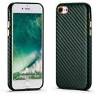 For iPhone SE 2022 / SE 2020 / 8 / 7 Carbon Fiber Leather Texture Kevlar Anti-fall Phone Protective Case(Green) - 1