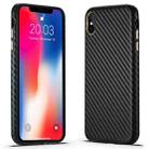 For iPhone X / XS Carbon Fiber Leather Texture Kevlar Anti-fall Phone Protective Case(Black) - 1