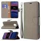 For Nokia G20 / G10 Litchi Texture Pure Color Horizontal Flip Leather Case with Holder & Card Slots & Wallet & Lanyard(Grey) - 1