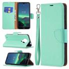 For Nokia 1.4 Litchi Texture Pure Color Horizontal Flip Leather Case with Holder & Card Slots & Wallet & Lanyard(Green) - 1