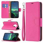 For Nokia 1.4 Litchi Texture Pure Color Horizontal Flip Leather Case with Holder & Card Slots & Wallet & Lanyard(Rose Red) - 1