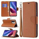 For Xiaomi Mi 11i / Poco F3 / Redmi K40 /K40 Pro Litchi Texture Pure Color Horizontal Flip Leather Case with Holder & Card Slots & Wallet & Lanyard(Brown) - 1