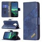 For Nokia 1.4 Matching Color Crocodile Texture Horizontal Flip PU Leather Case with Wallet & Holder & Card Slots(Blue) - 1