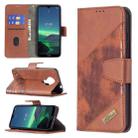 For Nokia 1.4 Matching Color Crocodile Texture Horizontal Flip PU Leather Case with Wallet & Holder & Card Slots(Brown) - 1