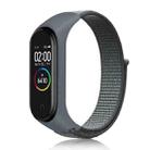 For Xiaomi Mi Band 6 Nylon Weave Watch Bands(Storm Grey) - 1