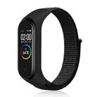 For Xiaomi Mi Band 6 Nylon Weave Watch Bands(Official Black) - 1