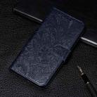 For Xiaomi Mi 11 Ultra Lace Flower Embossing Pattern Horizontal Flip Leather Case with Holder & Card Slots & Wallet & Photo Frame(Dark Blue) - 1