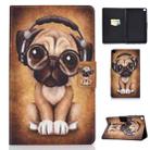 For Samsung Galaxy Tab A7 Lite 8.7 (2021) T220 / T225 Voltage Texture Colored Drawing Horizontal Flip Leather Case, with Holder & Card Slots(Shar Pei) - 1