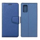 For Xiaomi Redmi K40 / K40 Pro / Mi 11i / Poco F3 Silk Texture Horizontal Flip Leather Case with Holder & Card Slots & Wallet & Photo Frame(Blue) - 1