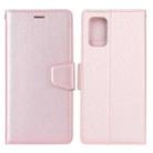 For Xiaomi Redmi K40 / K40 Pro / Mi 11i / Poco F3 Silk Texture Horizontal Flip Leather Case with Holder & Card Slots & Wallet & Photo Frame(Rose Gold) - 1