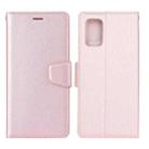 For Xiaomi Redmi Note 10 / Note 10S Silk Texture Horizontal Flip Leather Case with Holder & Card Slots & Wallet & Photo Frame(Rose Gold) - 1