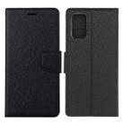 For Xiaomi Redmi Note 10 / Note 10S Silk Texture Horizontal Flip Leather Case with Holder & Card Slots & Wallet & Photo Frame(Black) - 1