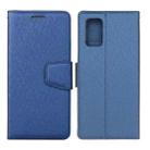 For Xiaomi Redmi Note 10 Pro / Note 10 Pro Max Silk Texture Horizontal Flip Leather Case with Holder & Card Slots & Wallet & Photo Frame(Blue) - 1