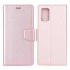 For Xiaomi Redmi Note 10 Pro / Note 10 Pro Max Silk Texture Horizontal Flip Leather Case with Holder & Card Slots & Wallet & Photo Frame(Rose Gold) - 1
