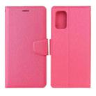 For Xiaomi Redmi Note 10 Pro / Note 10 Pro Max Silk Texture Horizontal Flip Leather Case with Holder & Card Slots & Wallet & Photo Frame(Rose Red) - 1