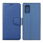 For Xiaomi Mi 10 Lite 5G Silk Texture Horizontal Flip Leather Case with Holder & Card Slots & Wallet & Photo Frame(Blue) - 1