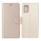 For Xiaomi Mi 10T 5G / 10T Pro 5G Silk Texture Horizontal Flip Leather Case with Holder & Card Slots & Wallet & Photo Frame(Gold) - 1