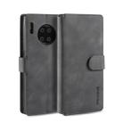 For Huawei Mate 30 Pro DG.MING Retro Oil Side Horizontal Flip Case with Holder & Card Slots & Wallet(Grey) - 1