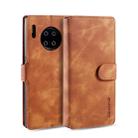 For Huawei Mate 30 Pro DG.MING Retro Oil Side Horizontal Flip Case with Holder & Card Slots & Wallet(Brown) - 1