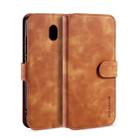 For Xiaomi Redmi 8A DG.MING Retro Oil Side Horizontal Flip Case with Holder & Card Slots & Wallet(Brown) - 1