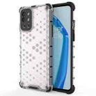 For OnePlus 9R Shockproof Honeycomb PC + TPU Case(White) - 1