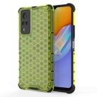 For vivo Y51 (2020 Indian Version) Shockproof Honeycomb PC + TPU Case(Green) - 1