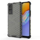 For vivo Y51 (2020 Indian Version) Shockproof Honeycomb PC + TPU Case(Black) - 1