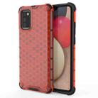 For Samsung Galaxy A02s (EU Version) Shockproof Honeycomb PC + TPU Case(Red) - 1