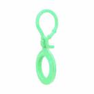 TPU Anti-scratch Shockproof Protective Cover Soft Case with Keychain Ring Loop For AirTag(Jade Green) - 1