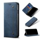 For Xiaomi Mi 10S Denim Texture Casual Style Horizontal Flip Leather Case with Holder & Card Slots & Wallet(Blue) - 1