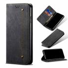 For Xiaomi Mi 11 Pro Denim Texture Casual Style Horizontal Flip Leather Case with Holder & Card Slots & Wallet(Black) - 1