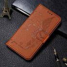 For Xiaomi Mi 11 Ultra Litchi Texture Feather Embossing Pattern Horizontal Flip Leather Case with Holder & Card Slots & Wallet & Photo Frame & Lanyard(Brown) - 1