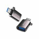 JOYROOM S-H151 2A USB-C / Type-C Male to USB Female OTG Adapter(Black) - 1