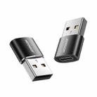 JOYROOM S-H152 3A USB Male to USB-C / Type-C Female OTG Adapter(Black) - 1