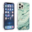 For iPhone 12 / 12 Pro Gold Sands Dual-side IMD Marble Pattern Acrylic + TPU Shockproof Case(Sands Green) - 1