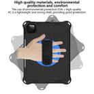 For iPad Pro 11 2022 / 2021 / 2020 / 2018 360 Degree Rotation Honeycomb Shockproof Silicone PC Protective Tablet Case with Holder & Shoulder Strap & Hand Strap(Black Blue) - 3