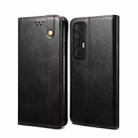 For Xiaomi Mi 10S Simple Wax Crazy Horse Texture Horizontal Flip Leather Case with Card Slots & Wallet(Black) - 1