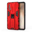 For vivo iQOO Neo5 Supersonic PC + TPU Shock-proof Case with Holder(Red) - 1
