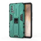 For vivo iQOO Neo5 Supersonic PC + TPU Shock-proof Case with Holder(Green) - 1