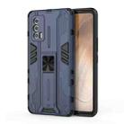 For vivo iQOO Neo5 Supersonic PC + TPU Shock-proof Case with Holder(Dark Blue) - 1