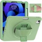360 Degree Rotation PC + TPU Protective Case with Holder & Hand-strap & Pen Slot For iPad Air 2022 / Air 2020 10.9(Green) - 1
