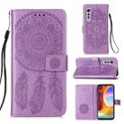 For LG Velvet 2 Pro Dream Catcher Printing Horizontal Flip Leather Case with Holder & Card Slots & Wallet & Lanyard(Purple) - 1