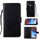 For Motorola Moto E7 Power Dream Catcher Printing Horizontal Flip Leather Case with Holder & Card Slots & Wallet & Lanyard(Black) - 1