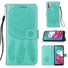 For Motorola Moto G30 / G10 / G10 Power Dream Catcher Printing Horizontal Flip Leather Case with Holder & Card Slots & Wallet & Lanyard(Green) - 1