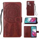 For Motorola Moto G30 / G10 / G10 Power Dream Catcher Printing Horizontal Flip Leather Case with Holder & Card Slots & Wallet & Lanyard(Red) - 1