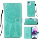 For Motorola Moto G100 / Edge S Dream Catcher Printing Horizontal Flip Leather Case with Holder & Card Slots & Wallet & Lanyard(Green) - 1