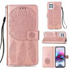 For Motorola Moto G100 / Edge S Dream Catcher Printing Horizontal Flip Leather Case with Holder & Card Slots & Wallet & Lanyard(Rose Gold) - 1