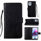 For Motorola Moto G100 / Edge S Dream Catcher Printing Horizontal Flip Leather Case with Holder & Card Slots & Wallet & Lanyard(Black) - 1